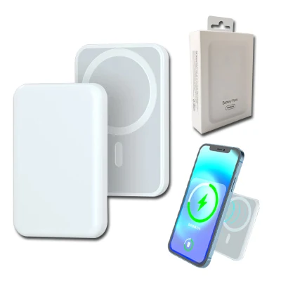 Magsafe Ladegerät 5000 mAh Power Bank 15 W Schnelles magnetisches kabelloses tragbares Ladegerät für iPhone 12/12 PRO/12 PRO Max